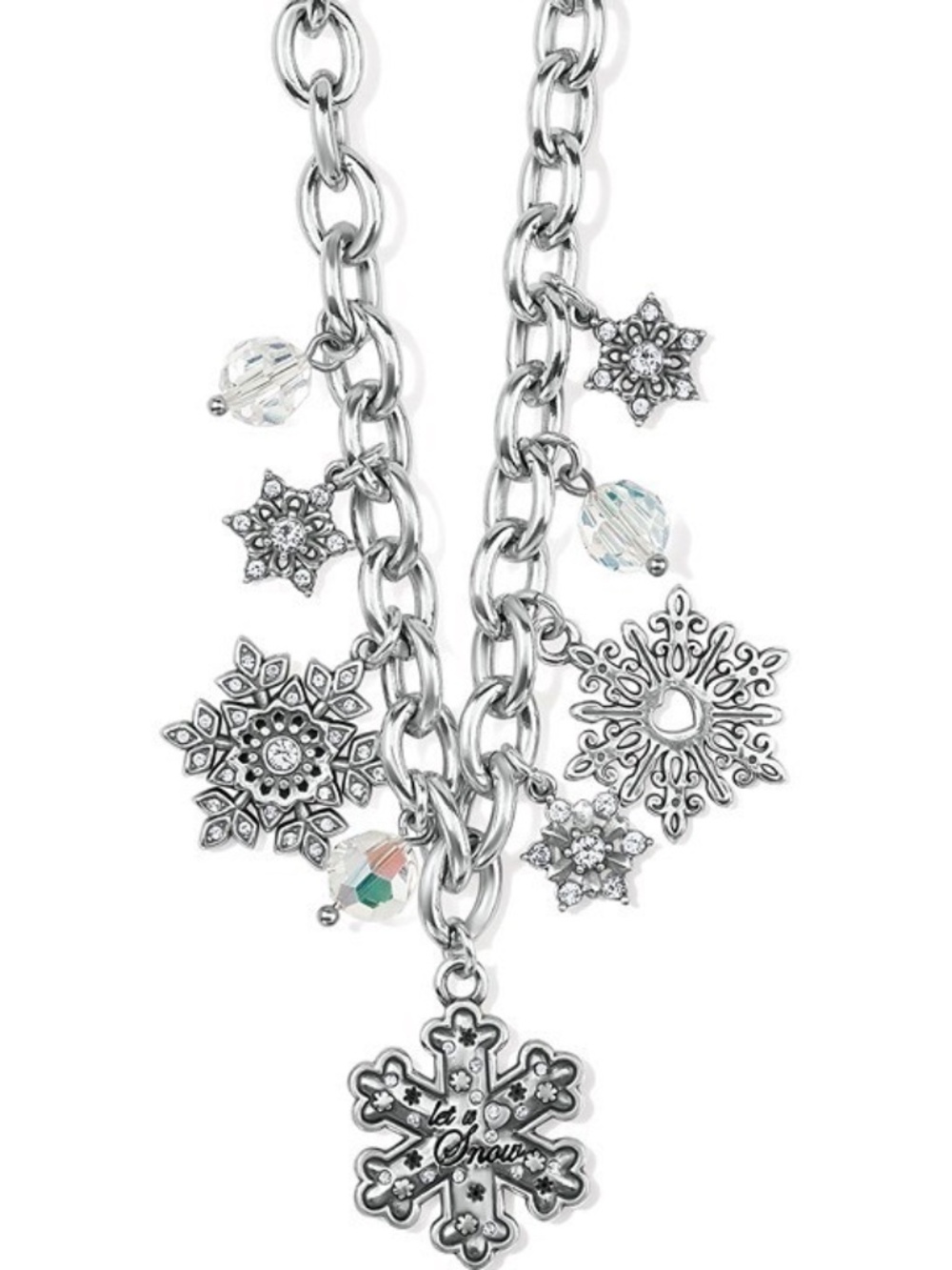 Brighton Winter's Dream Charm necklace snowflake let it snow NWT $138